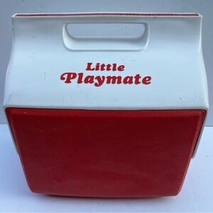 VTG Little Playmate Igloo Cooler Red & White EUC